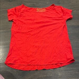 Awkward styles Red Relaxed Short Sleeve Tee size XL 5:30 100% cotton